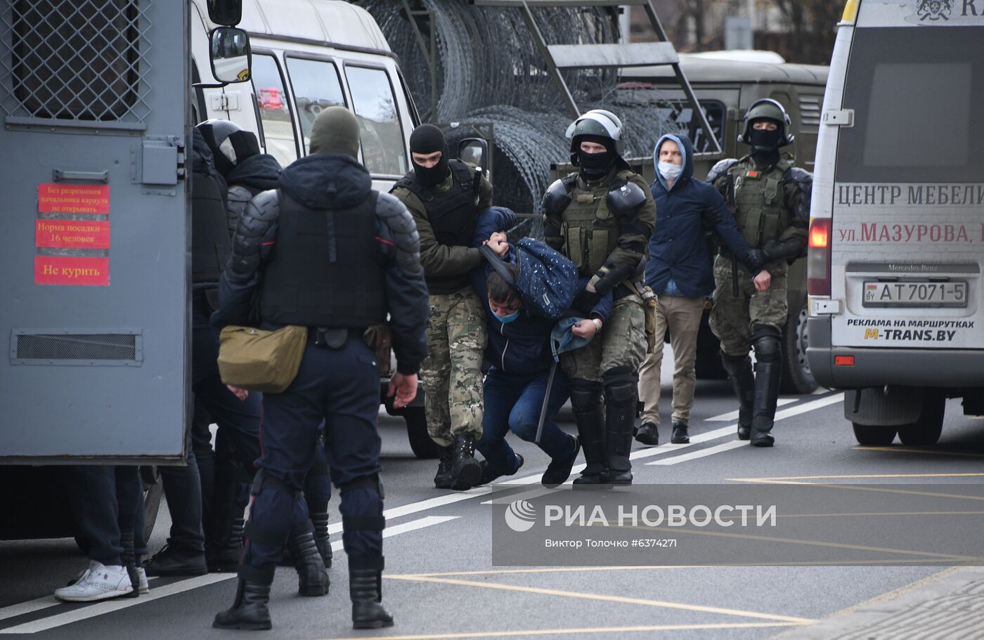 Акция протеста в Минске