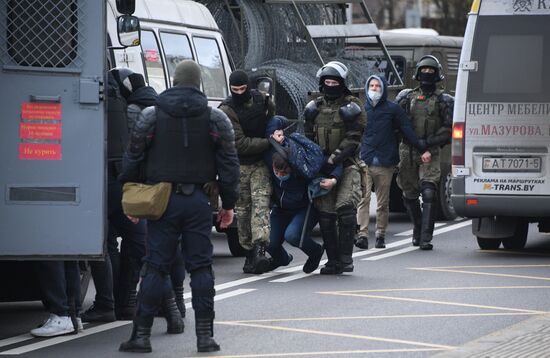 Акция протеста в Минске