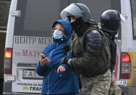 Акция протеста в Минске