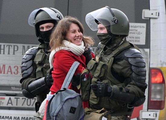 Акция протеста в Минске