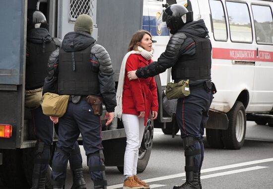 Акция протеста в Минске