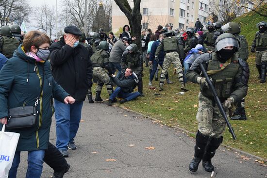 Акция протеста в Минске