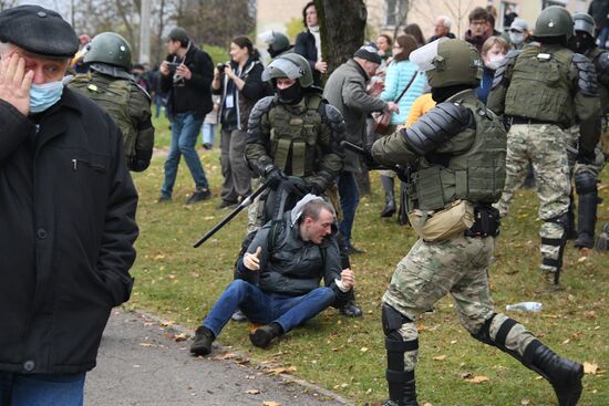 Акция протеста в Минске
