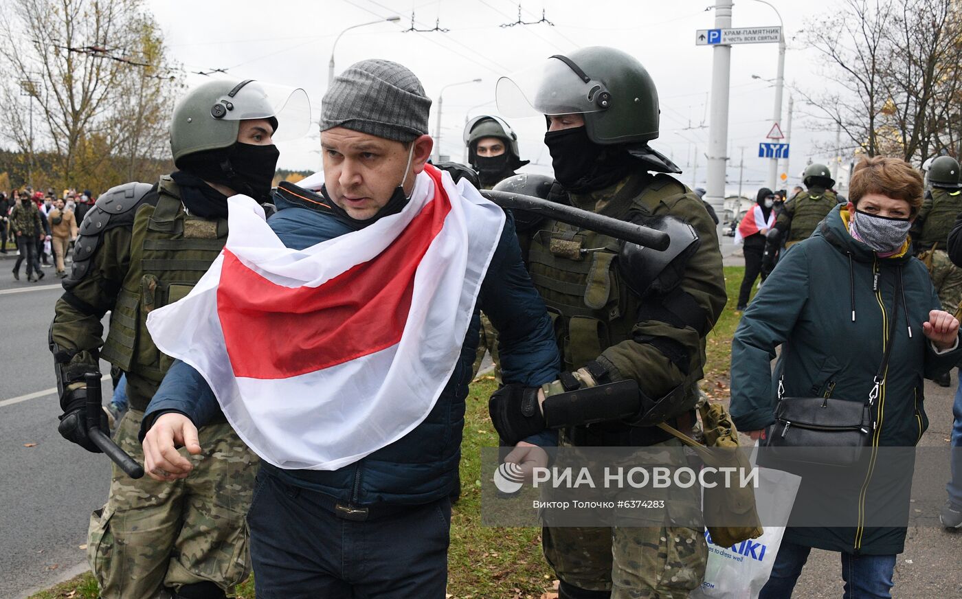 Акция протеста в Минске