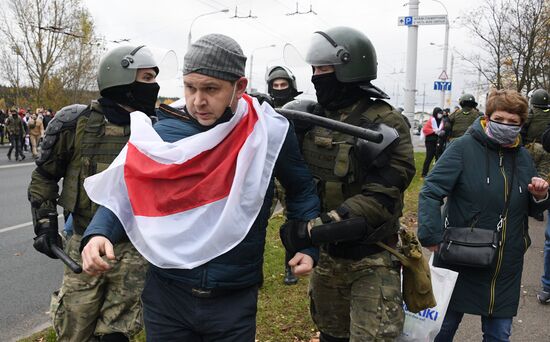 Акция протеста в Минске