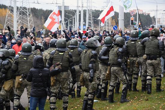 Акция протеста в Минске