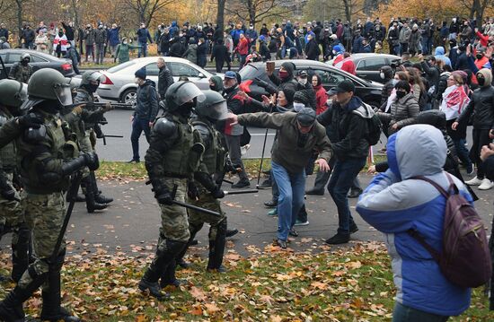 Акция протеста в Минске