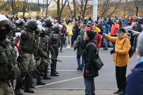 Акция протеста в Минске