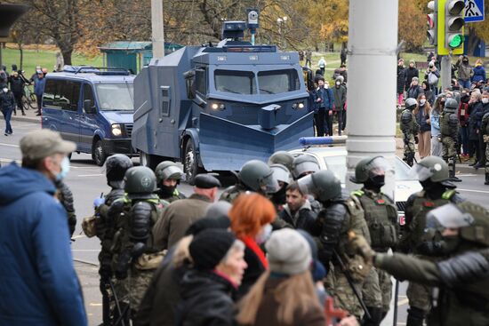 Акция протеста в Минске