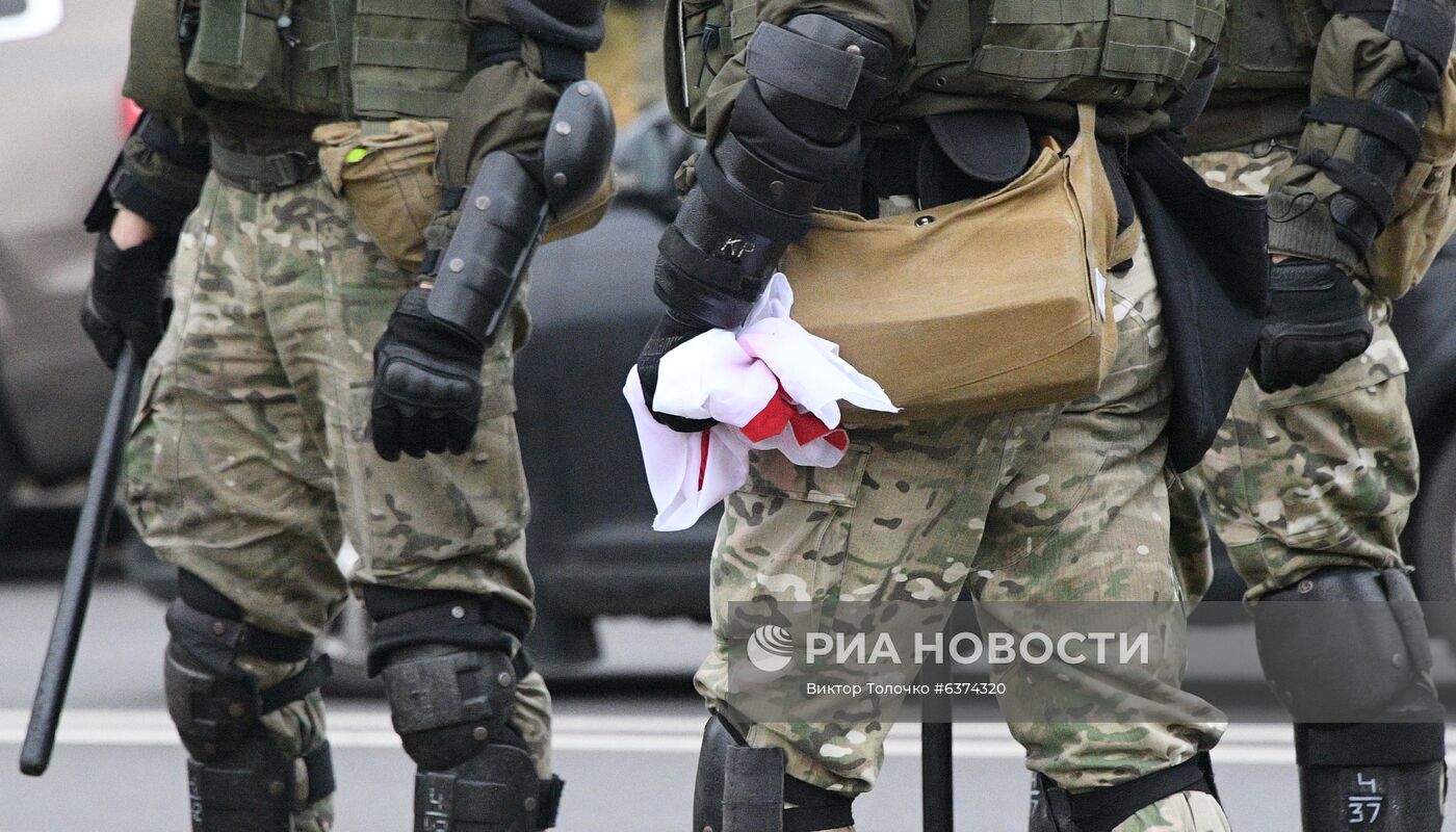 Акция протеста в Минске