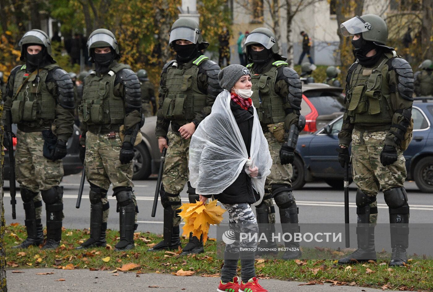 Акция протеста в Минске