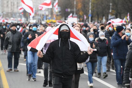 Акция протеста в Минске