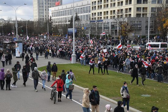 Акция протеста в Минске
