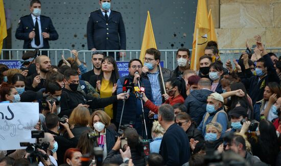 Акция оппозиции в Тбилиси