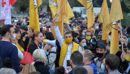 Акция оппозиции в Тбилиси