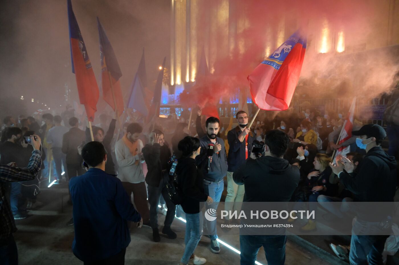 Акция оппозиции в Тбилиси