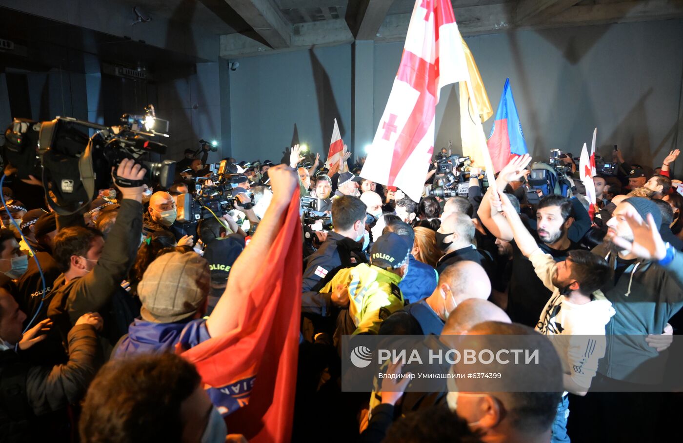 Акция оппозиции в Тбилиси