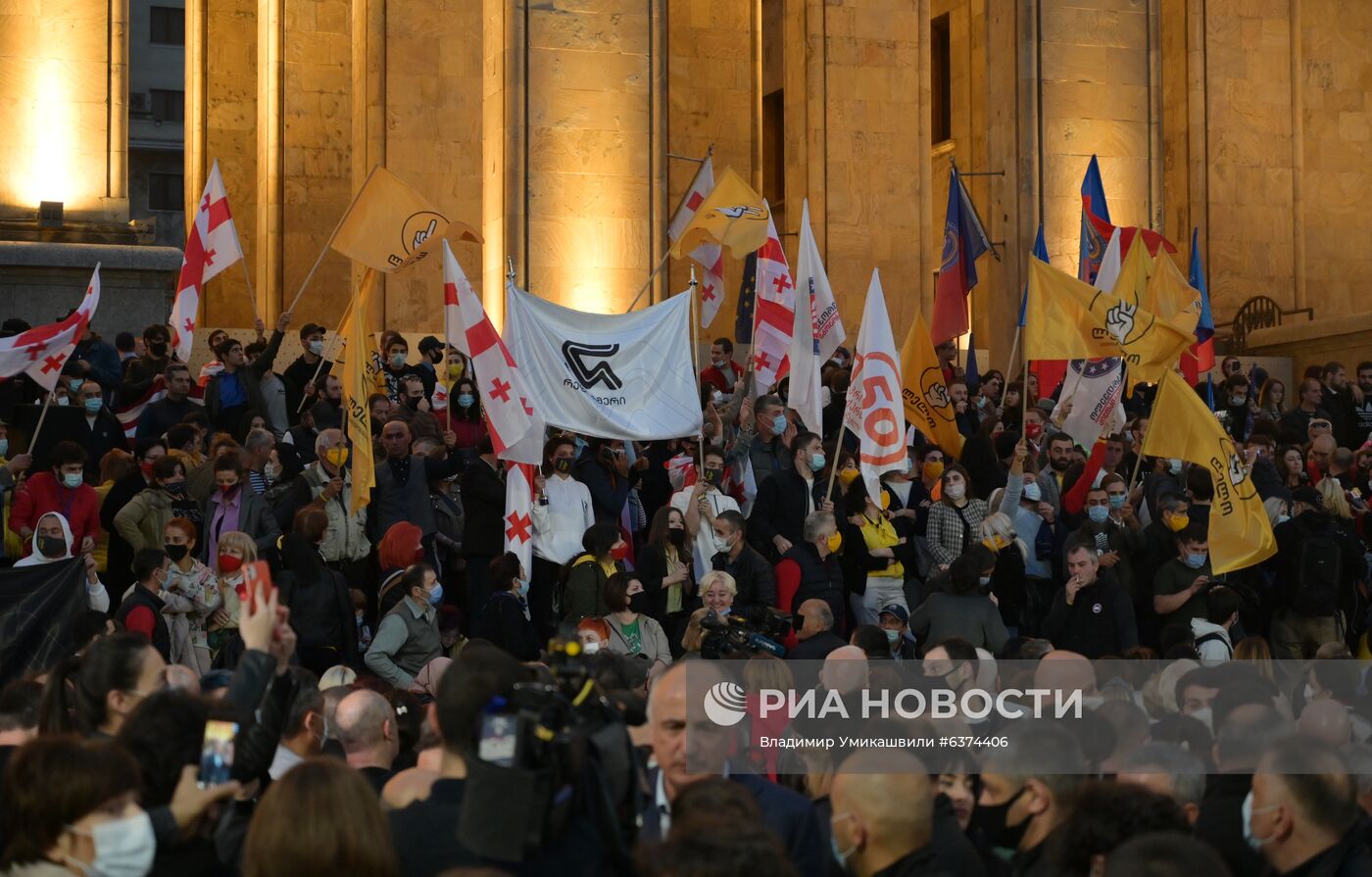 Акция оппозиции в Тбилиси