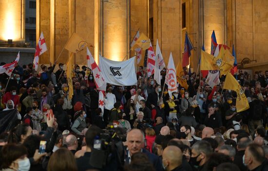 Акция оппозиции в Тбилиси