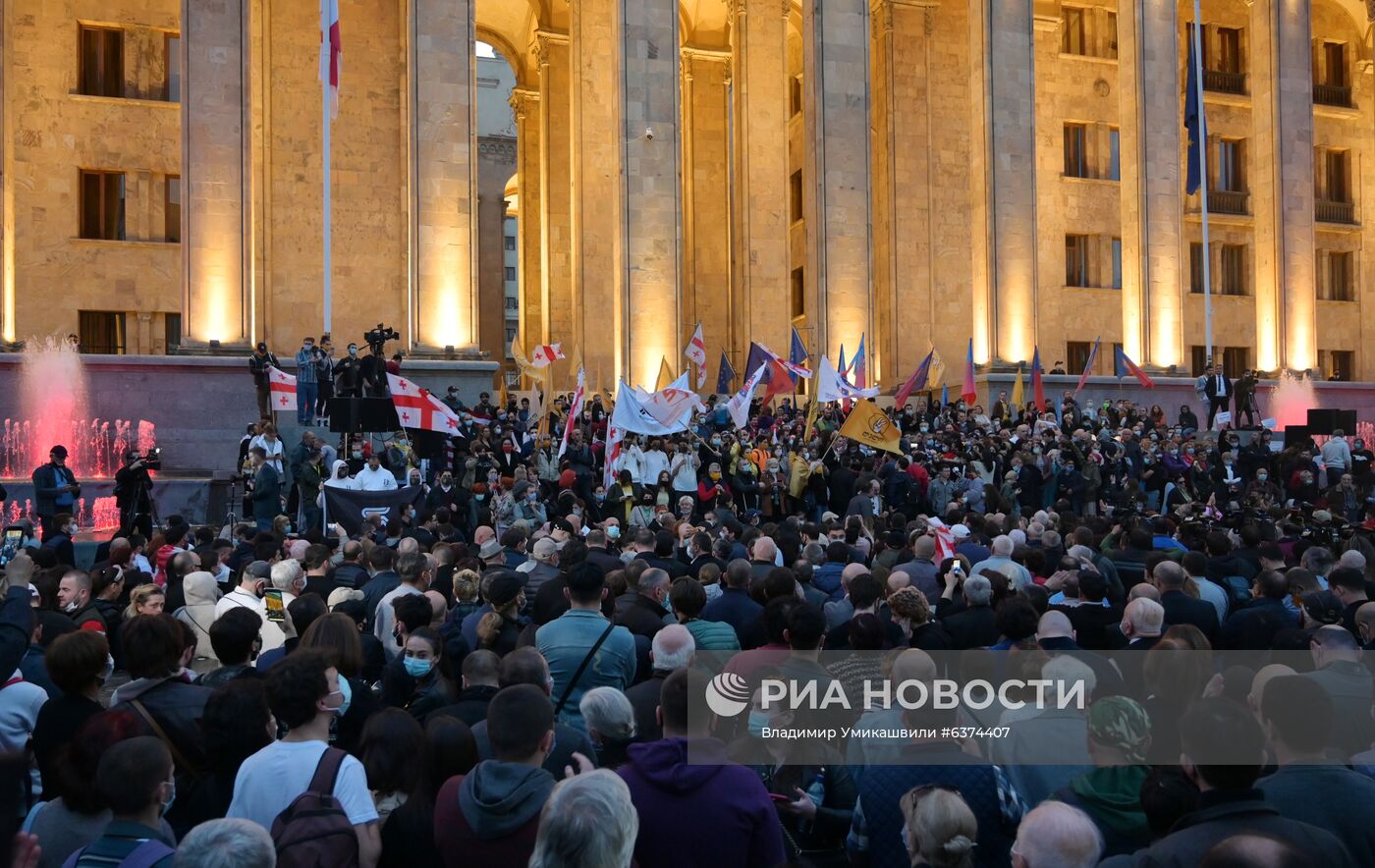 Акция оппозиции в Тбилиси