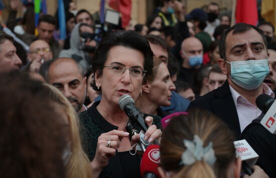 Акция оппозиции в Тбилиси