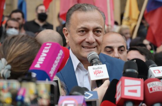 Акция оппозиции в Тбилиси