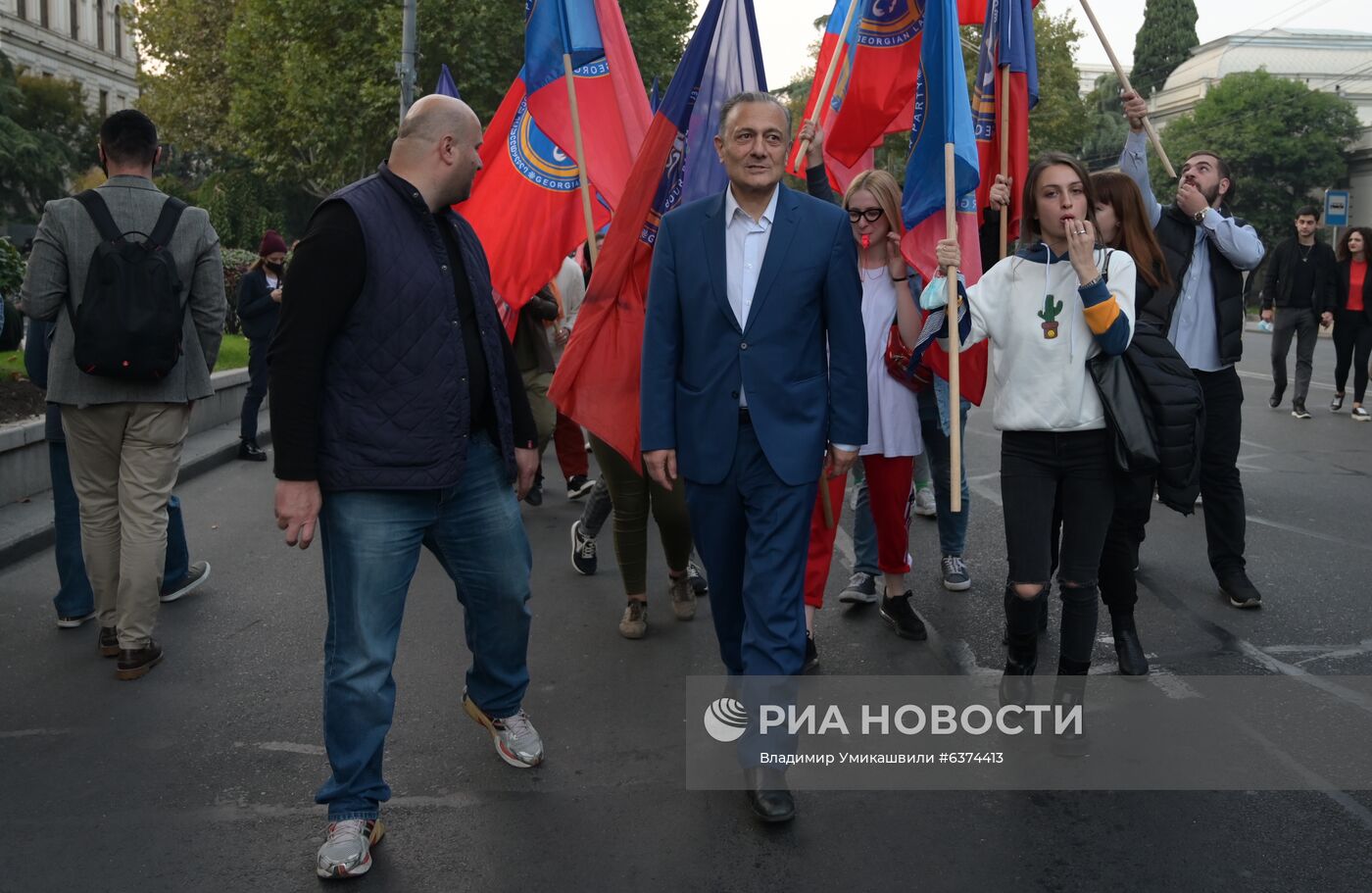 Акция оппозиции в Тбилиси