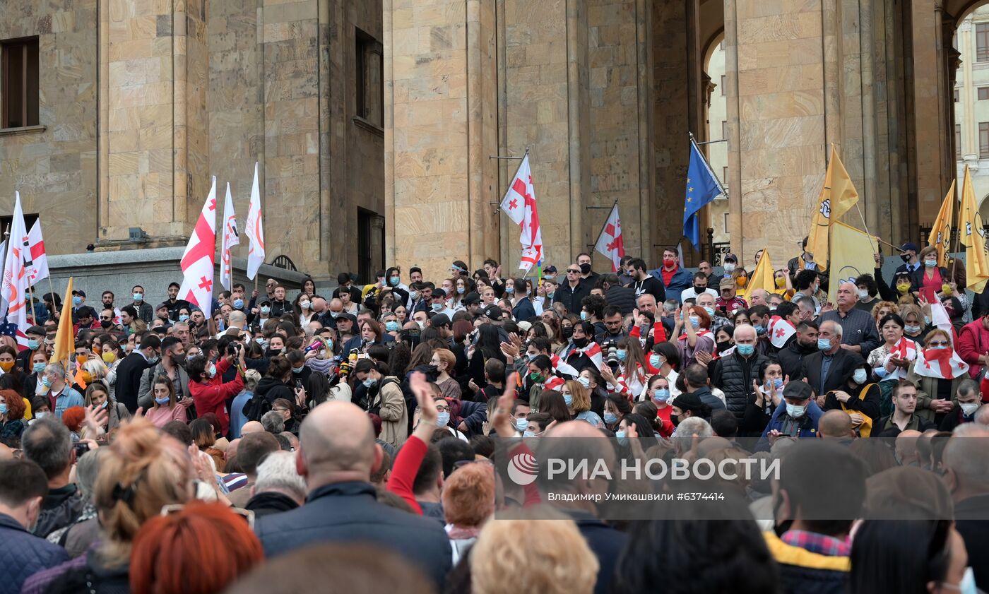 Акция оппозиции в Тбилиси