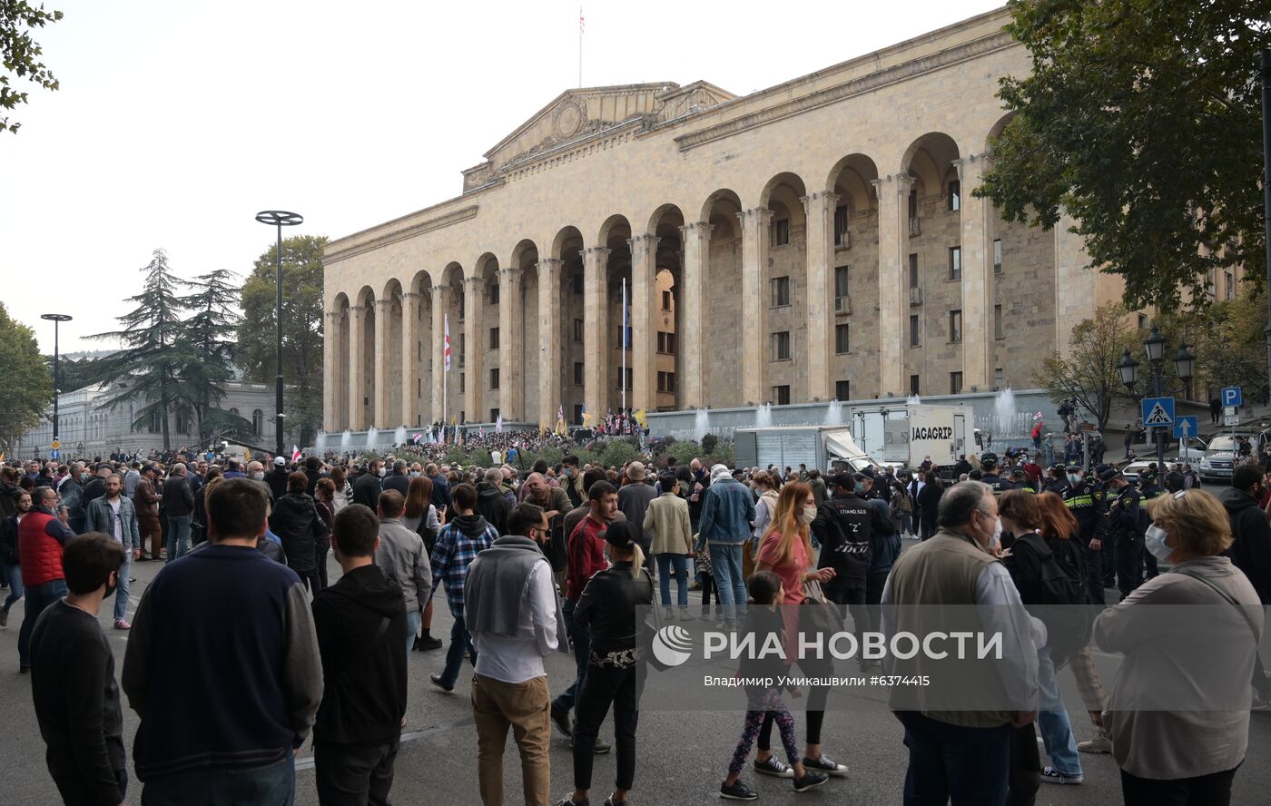 Акция оппозиции в Тбилиси