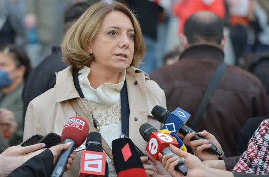 Акция оппозиции в Тбилиси