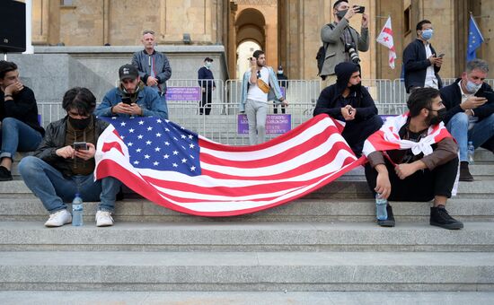 Акция оппозиции в Тбилиси