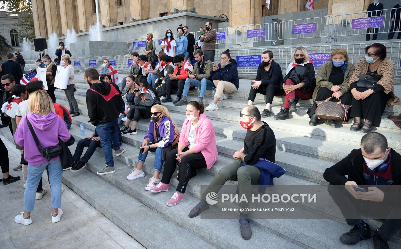 Акция оппозиции в Тбилиси