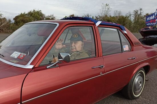 Автопробег сторонников Трампа в Нью-Йорке