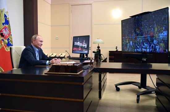 Встреча президента РФ В. Путина с финалистами конкурса "Большая перемена"