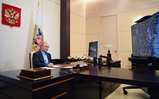 Встреча президента РФ В. Путина с финалистами конкурса "Большая перемена"