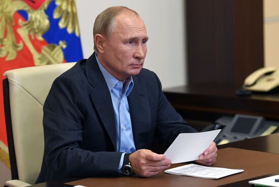 Встреча президента РФ В. Путина с финалистами конкурса "Большая перемена"