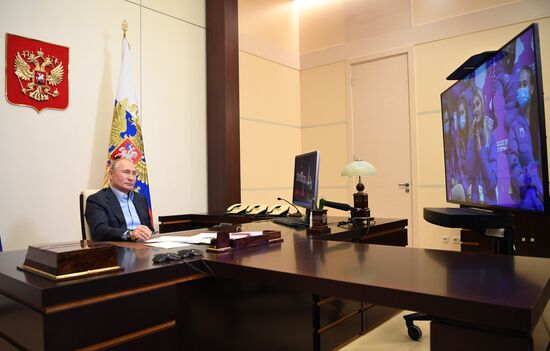 Встреча президента РФ В. Путина с финалистами конкурса "Большая перемена"