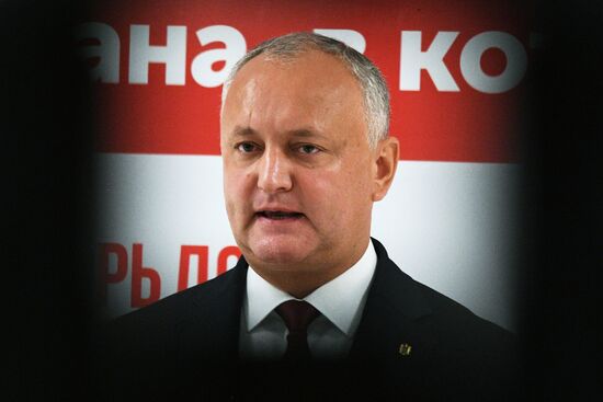 Брифинг И. Додона в Кишиневе