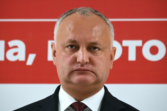 Брифинг И. Додона в Кишиневе