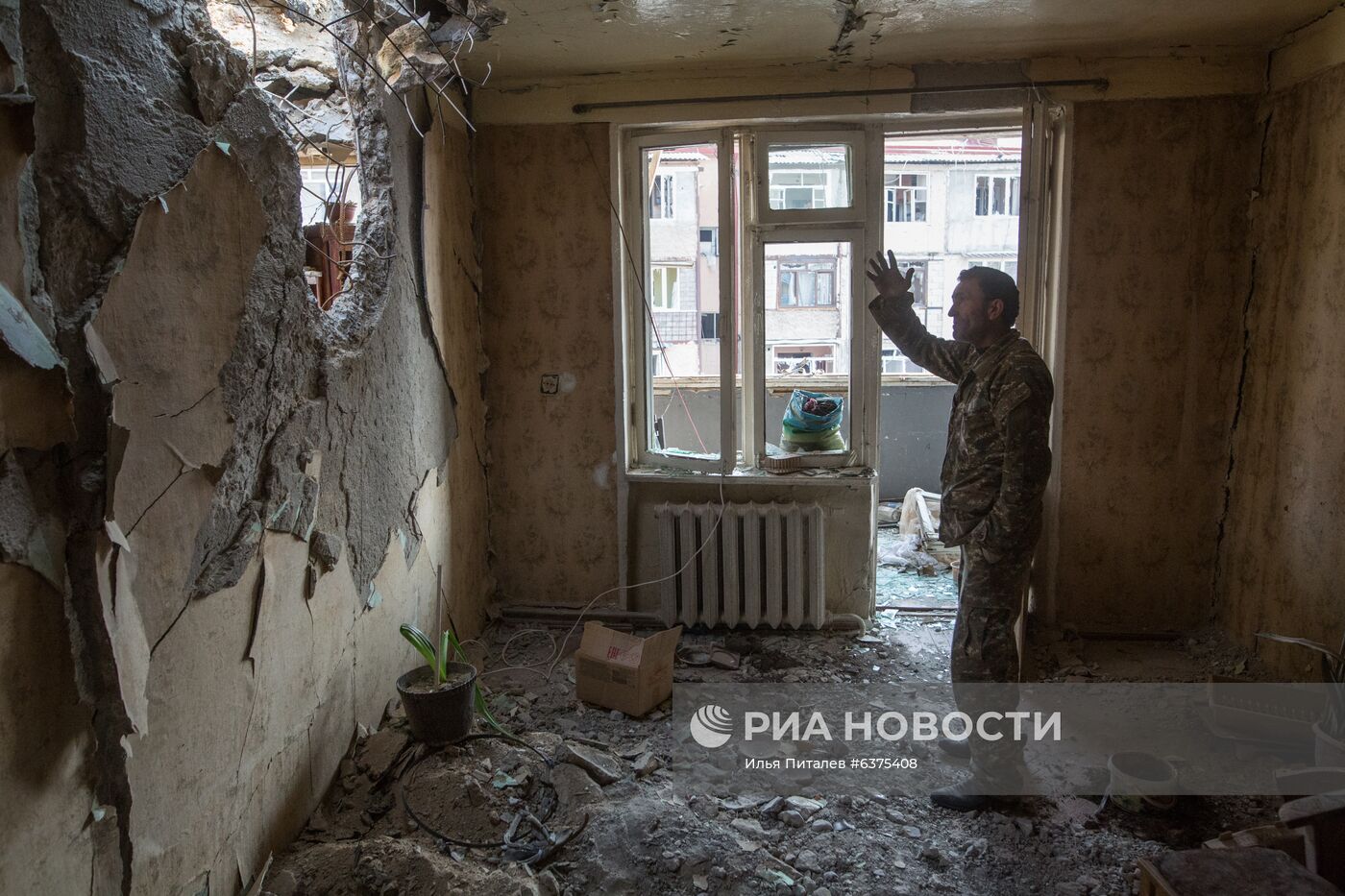 Нагорный Карабах во время обострения конфликта