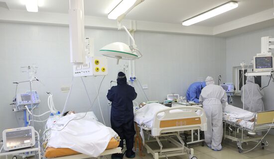 Работа ковид-госпиталя в Белгородской области