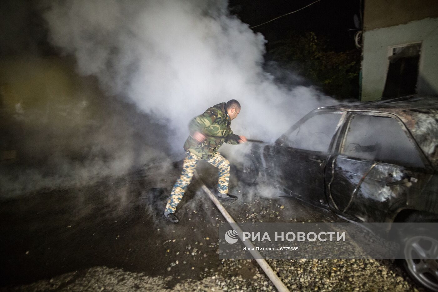 Нагорный Карабах во время обострения конфликта