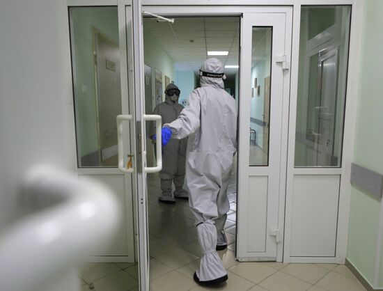 Работа ковид-госпиталя в Белгородской области