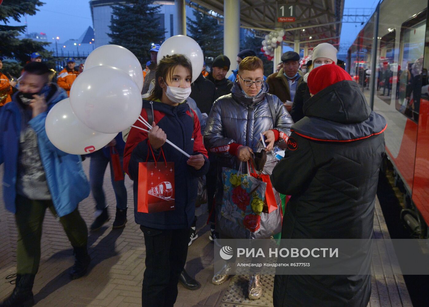 Первый рейс скоростного поезда "Ласточка" по маршруту Челябинск - Магнитогорск 