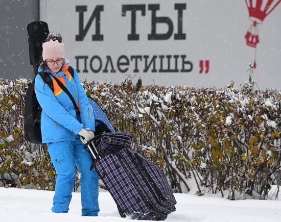 Снегопад в Красноярском крае