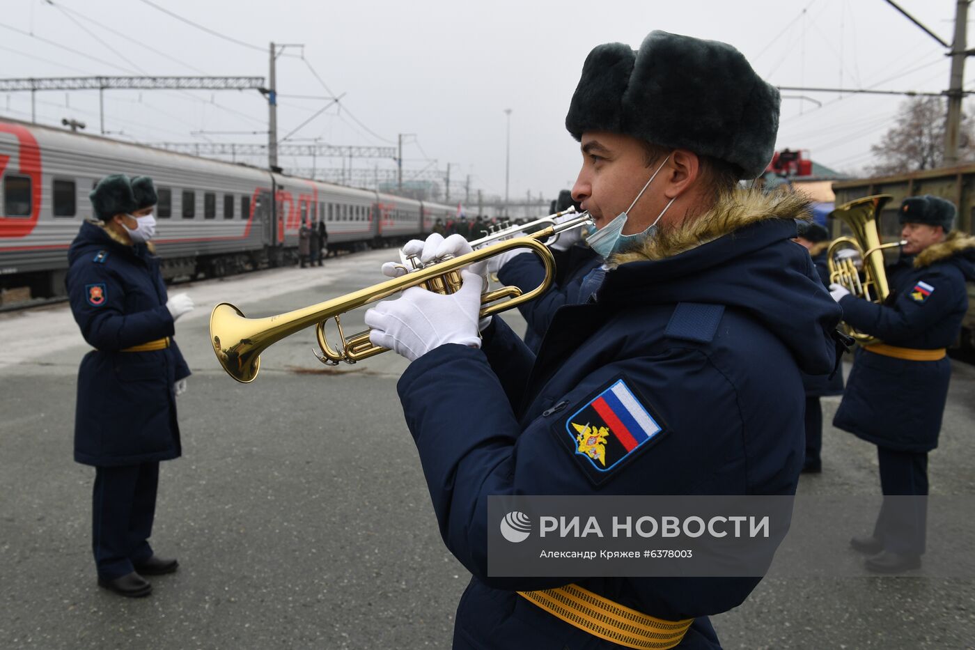 Отправка призывников в Новосибирске