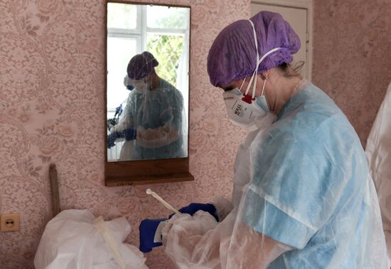 Работа ковид-госпиталя в Евпатории