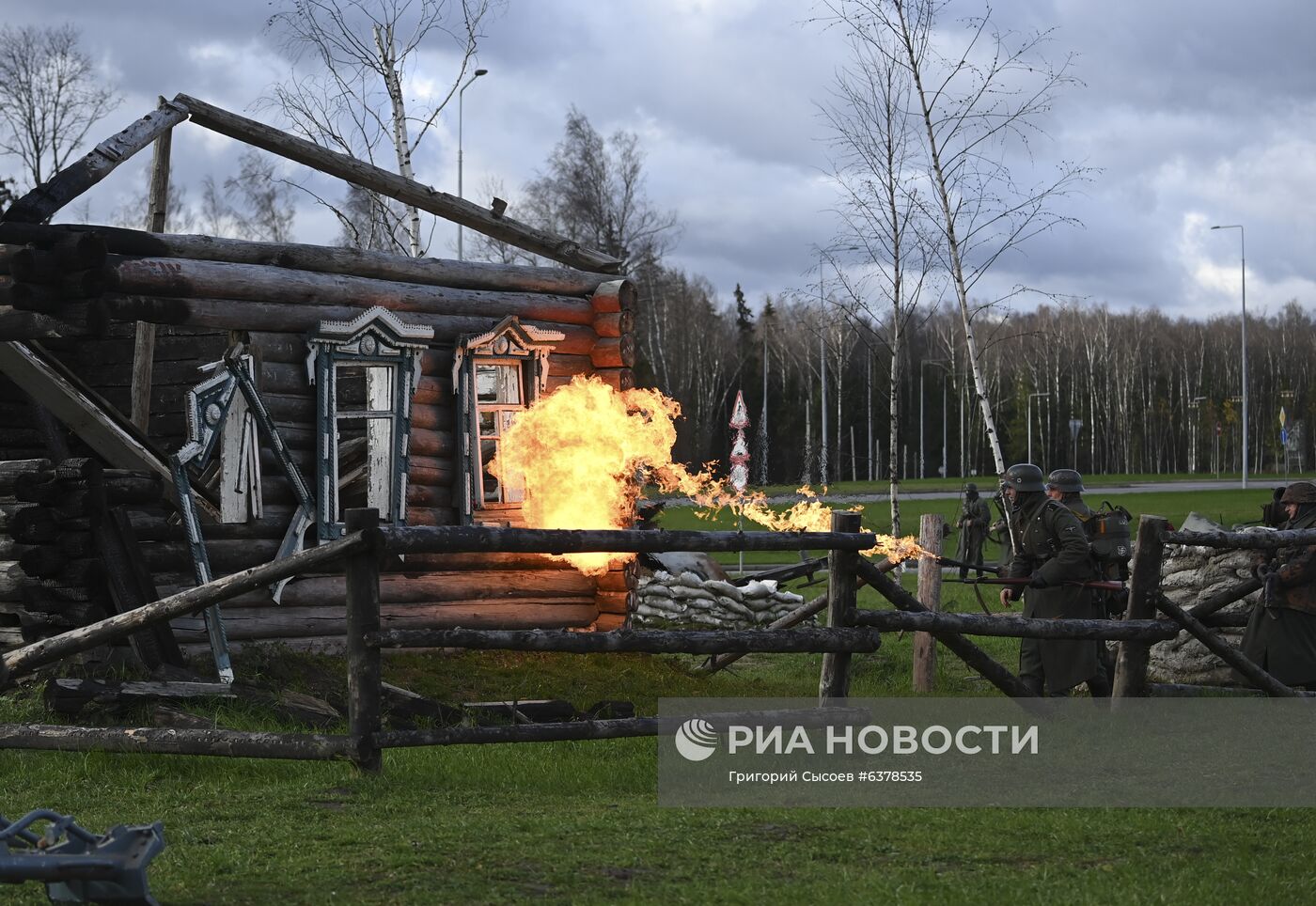 Реконструкция сражений за Москву в Подмосковье