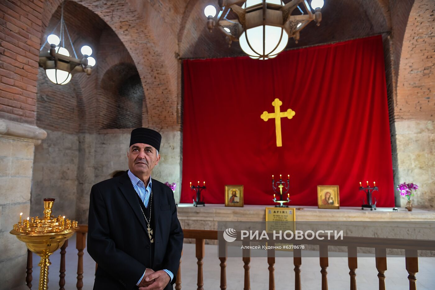 Открытие удинской церкви в селе Нидж Габалинского района Азербайджана