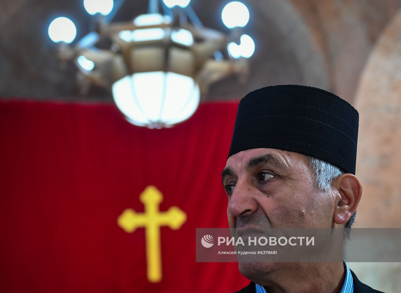 Открытие удинской церкви в селе Нидж Габалинского района Азербайджана